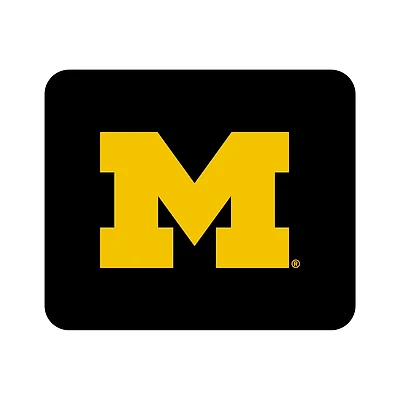 Black Michigan Wolverines Primary Logo Mouse Pad