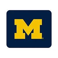 Navy Michigan Wolverines Primary Logo Mouse Pad