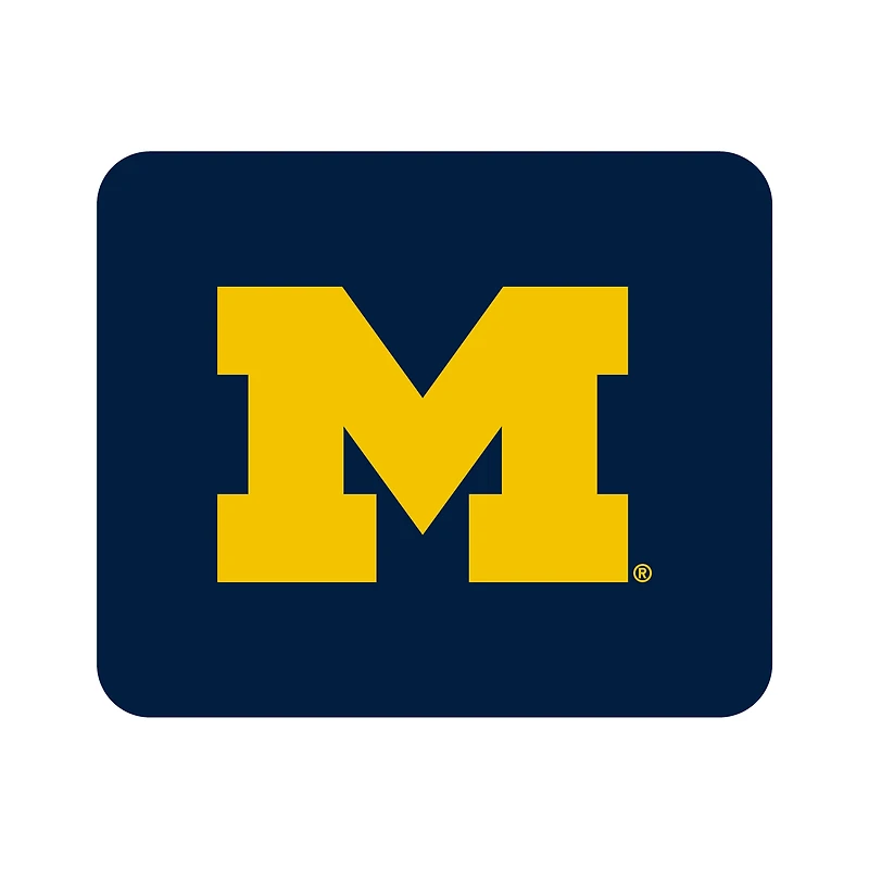 Navy Michigan Wolverines Primary Logo Mouse Pad