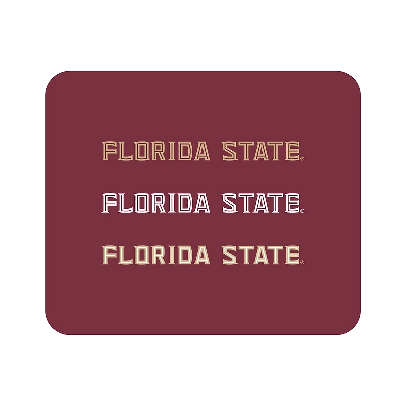 Garnet Florida State Seminoles Wordmark Logo Mouse Pad
