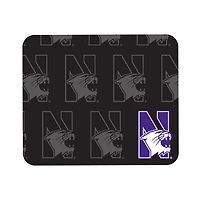 Black Northwestern Wildcats Echo Logo Mouse Pad