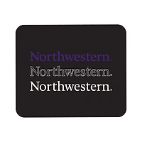 Black Northwestern Wildcats Wordmark Logo Mouse Pad