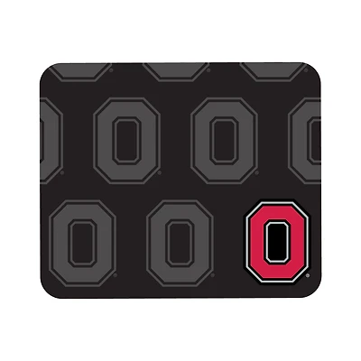 Black Ohio State Buckeyes Echo Logo Mouse Pad