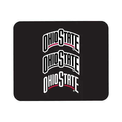 Black Ohio State Buckeyes Wordmark Logo Mouse Pad
