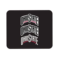 Black Ohio State Buckeyes Wordmark Logo Mouse Pad