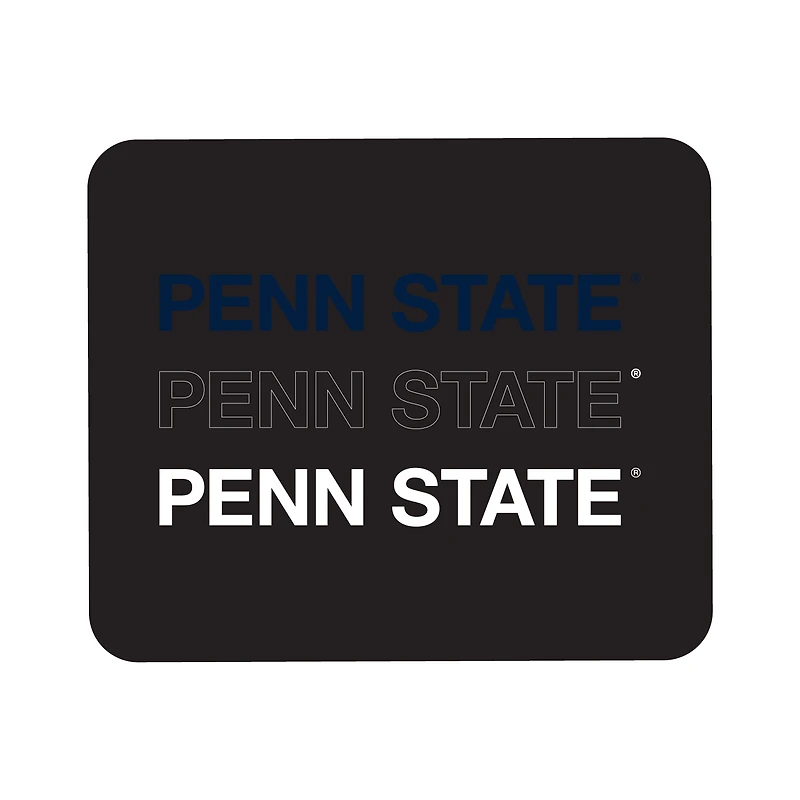 Black Penn State Nittany Lions Wordmark Logo Mouse Pad
