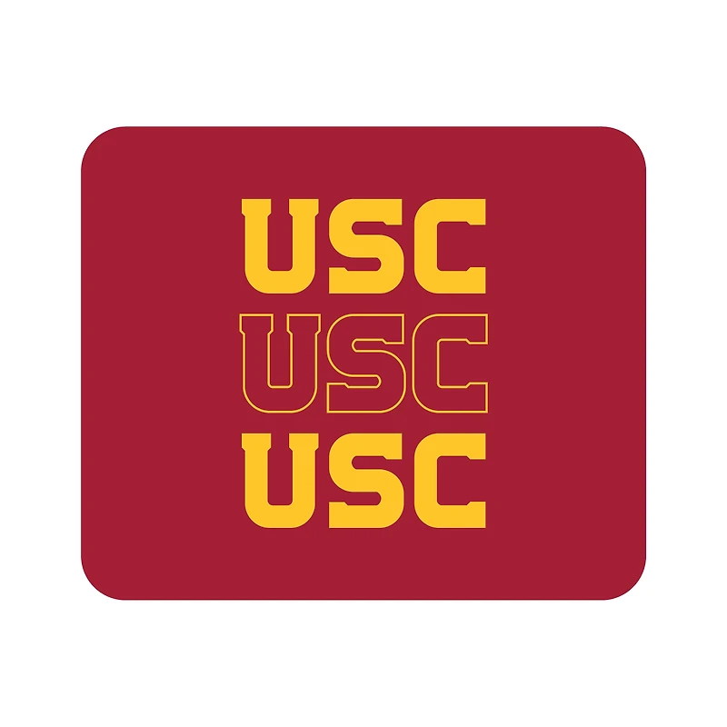 Cardinal USC Trojans Wordmark Logo Mouse Pad