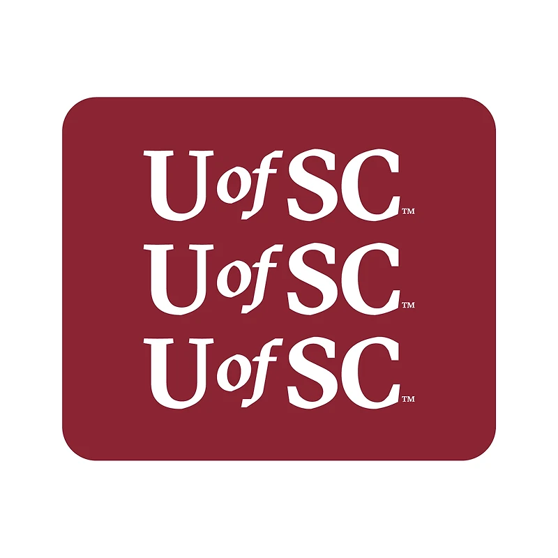 Garnet South Carolina Gamecocks Wordmark Logo Mouse Pad