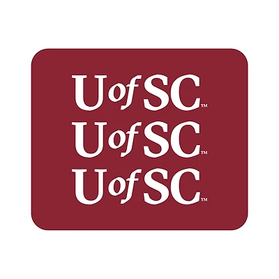 Garnet South Carolina Gamecocks Wordmark Logo Mouse Pad