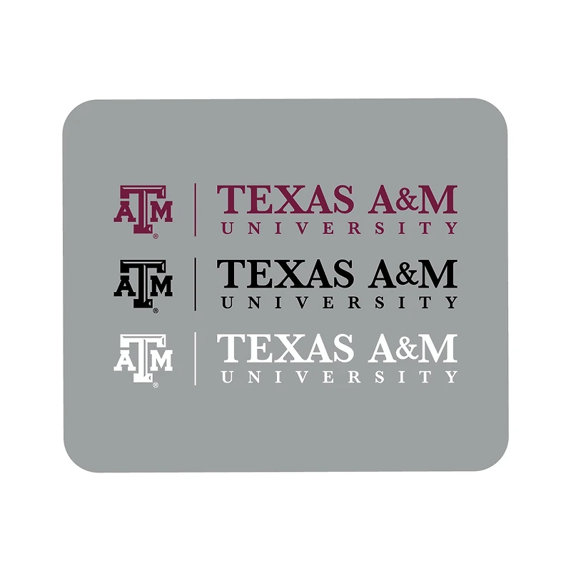 Gray Texas A&M Aggies Wordmark Logo Mouse Pad