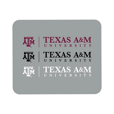 Gray Texas A&M Aggies Wordmark Logo Mouse Pad