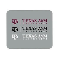 Gray Texas A&M Aggies Wordmark Logo Mouse Pad