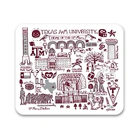 White Texas A&M Aggies Mouse Pad