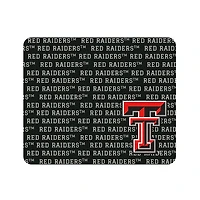 Black Texas Tech Red Raiders Repeat Text Mouse Pad