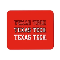 Red Texas Tech Red Raiders Wordmark Logo Mouse Pad