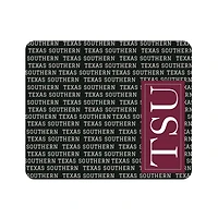 Black Texas Southern Tigers Repeat Text Mouse Pad