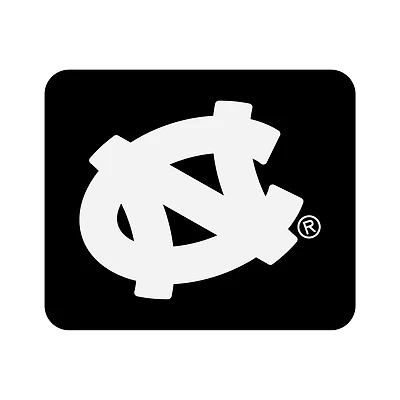 Black North Carolina Tar Heels Tilt Logo Mouse Pad