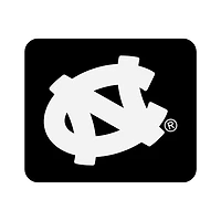 Black North Carolina Tar Heels Tilt Logo Mouse Pad