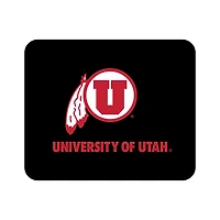 Black Utah Utes Color Logo Mouse Pad