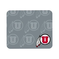 Gray Utah Utes Echo Logo Mouse Pad