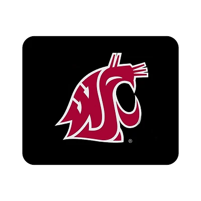 Black Washington State Cougars Primary Logo Mouse Pad