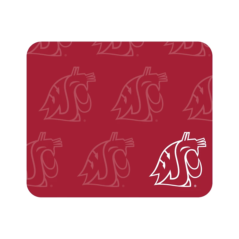 Crimson Washington State Cougars Echo Logo Mouse Pad