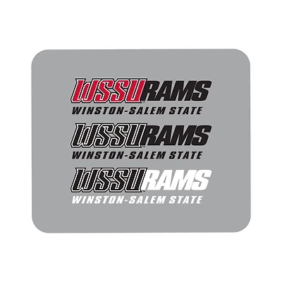 Gray Winston-Salem State Rams Wordmark Logo Mouse Pad