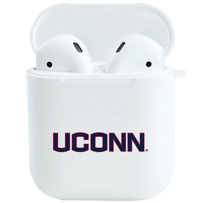 White UConn Huskies Airpods Case