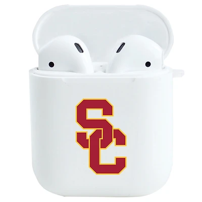 White USC Trojans Airpods Case
