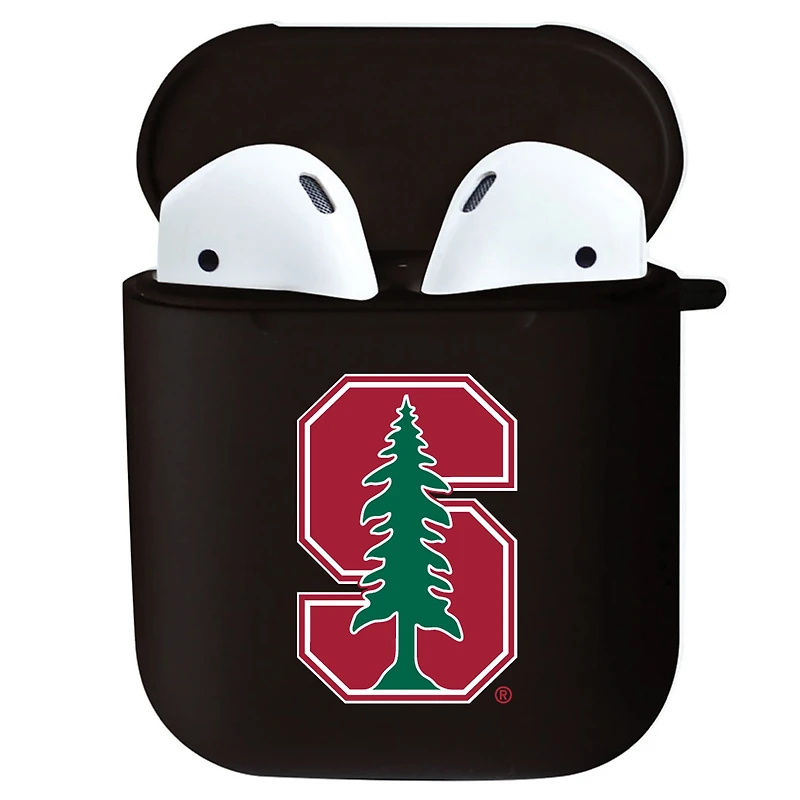 Black Stanford Cardinal Airpods Case