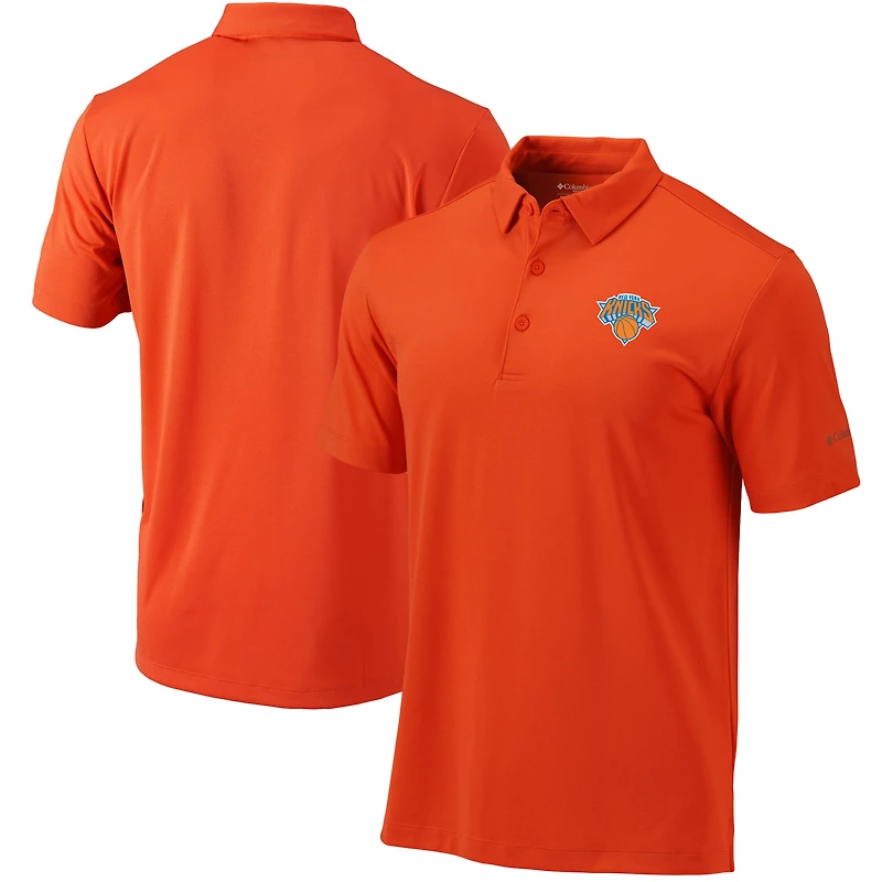 Men's Columbia Orange New York Knicks Omni-Wick Drive Polo
