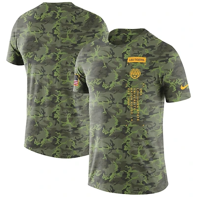 Men's Nike Camo LSU Tigers Military Dri-FIT T-Shirt
