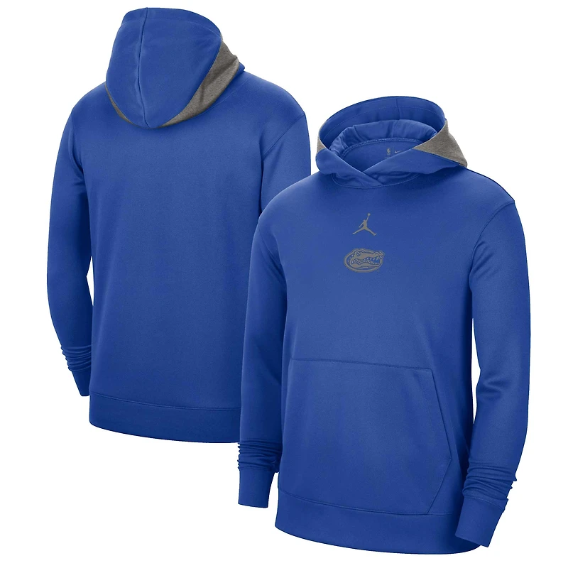 Men's Jordan Brand Royal Florida Gators Team Basketball Spotlight Performance Pullover Hoodie