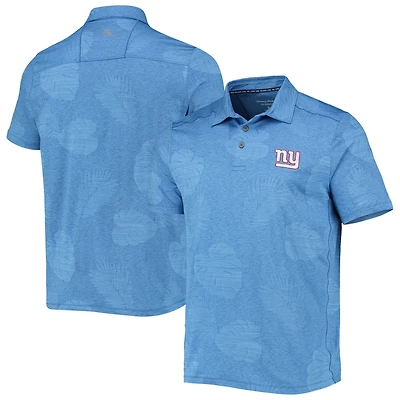 Men's Tommy Bahama Royal New York Giants Palm Coast Delray Frond Allover IslandZone Polo