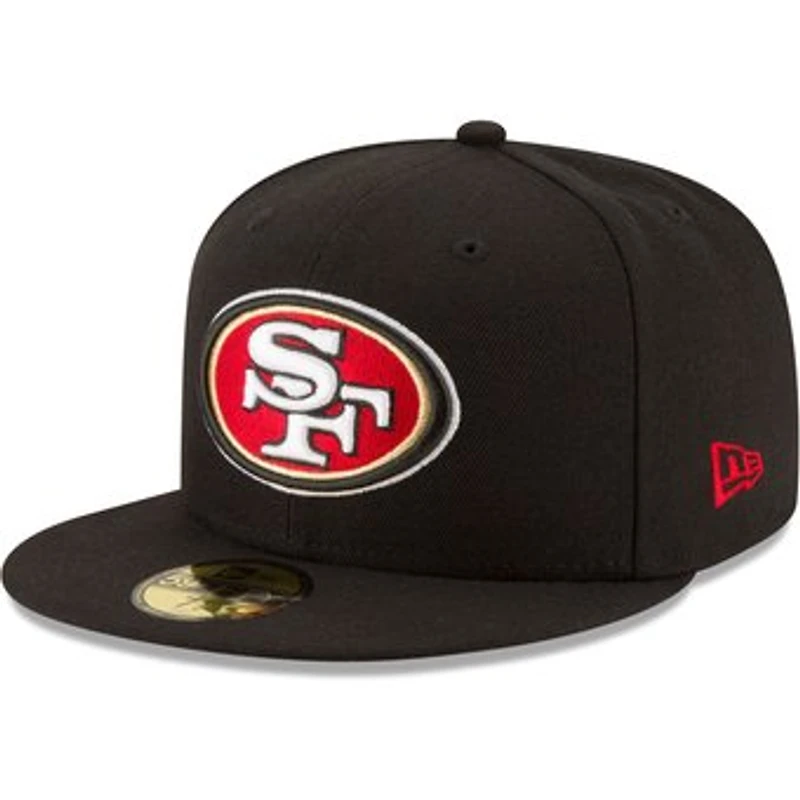 Men's New Era Black San Francisco 49ers Team 59FIFTY Fitted Hat