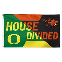 WinCraft Oregon Ducks vs Oregon State Beavers 3' x 5' Single-Sided Deluxe House Divided Flag