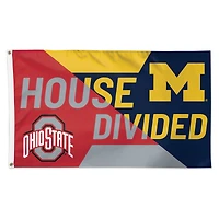 WinCraft Ohio State Buckeyes vs Michigan Wolverines 3' x 5' Single-Sided Deluxe House Divided Flag
