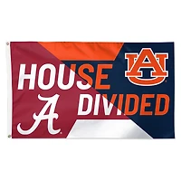 WinCraft Alabama Crimson Tide vs Auburn Tigers 3' x 5' Single-Sided Deluxe House Divided Flag