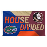 WinCraft Florida Gators vs Florida State Seminoles (FSU) 3' x 5' Single-Sided Deluxe House Divided Flag