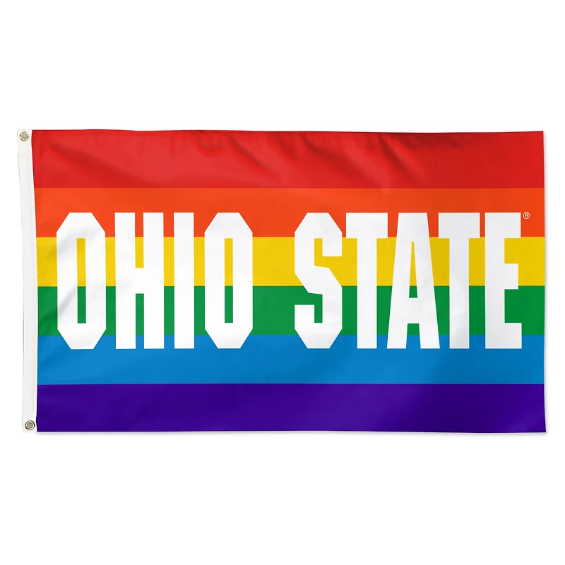 WinCraft Ohio State Buckeyes 3' x 5' Single-Sided Deluxe Team Pride Flag