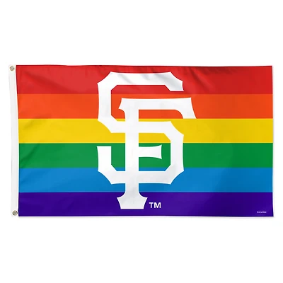 WinCraft San Francisco Giants 3' x 5' Single-Sided Deluxe Team Pride Flag