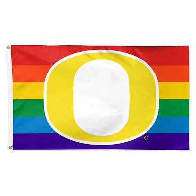 WinCraft Oregon Ducks 3' x 5' Single-Sided Deluxe Team Pride Flag