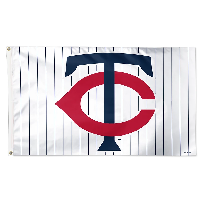 WinCraft Minnesota Twins 3' x 5' Single-Sided Deluxe Pinstripe Flag