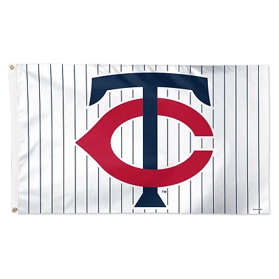 WinCraft Minnesota Twins 3' x 5' Single-Sided Deluxe Pinstripe Flag