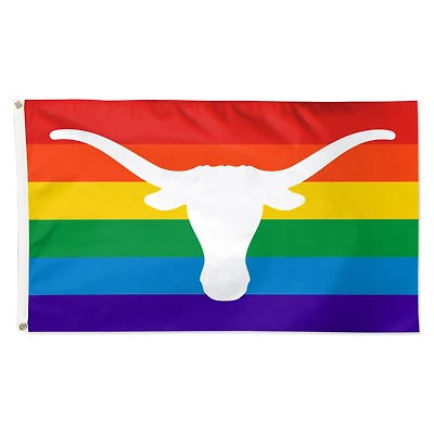 WinCraft Texas Longhorns 3' x 5' Single-Sided Deluxe Team Pride Flag
