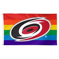 WinCraft Carolina Hurricanes 3' x 5' Single-Sided Deluxe Team Pride Flag