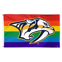WinCraft Nashville Predators 3' x 5' Single-Sided Deluxe Team Pride Flag