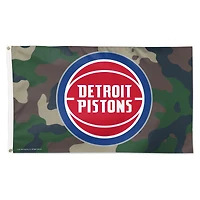 WinCraft Detroit Pistons 3' x 5' Single-Sided Deluxe Camo Flag