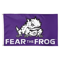 WinCraft TCU Horned Frogs 3' x 5' Single-Sided Deluxe Team Slogan Flag