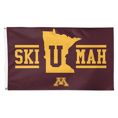 WinCraft Minnesota Golden Gophers 3' x 5' Single-Sided Deluxe Team Slogan Flag